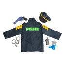 Policeman - Police Officer Costume With Toy Gun & Loudspeaker - Deluxe