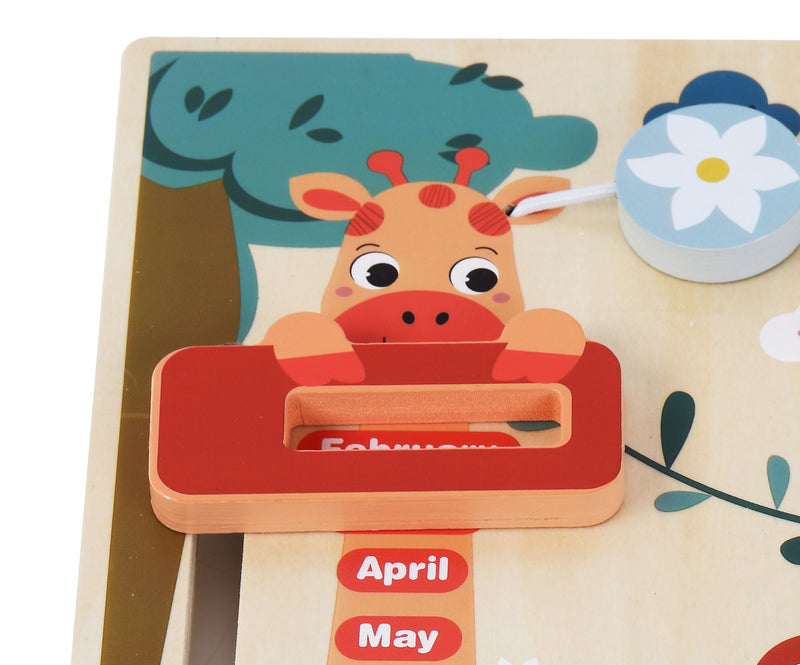 Zookabee Wooden Calendar & Weather Clock