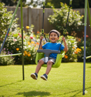 PLAYFREE Deluxe Toddler Swing with Steel Stand
