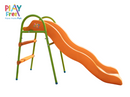 PLAYFREE Kids Wavy Plastic Slide With Steel Ladder - 1.4 metre