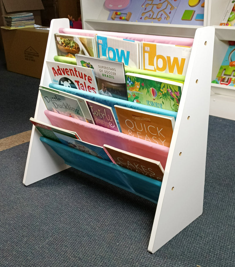 Book Rack Storage Organiser with Wooden Frame