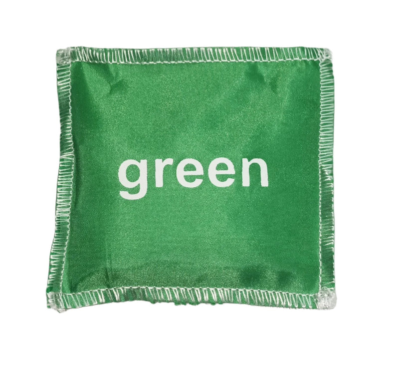 Colour Bean Bags Set Of  4 - Single Sided Print Of Colopour Name.