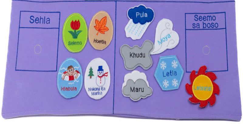 Interactive Sepedi Calendar (Includes Weather And Seasons)