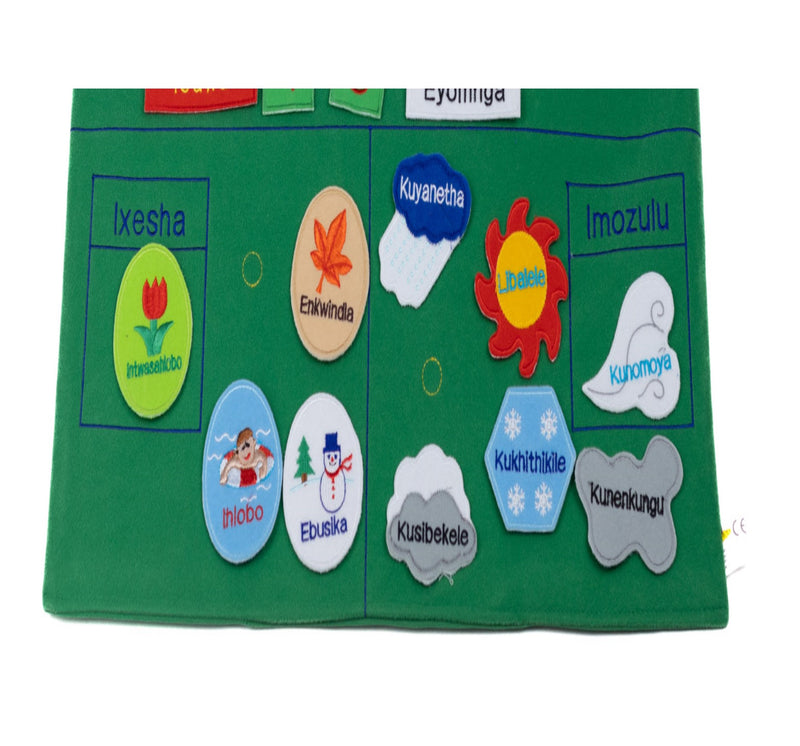 Interactive isiXhosa Calendar (Includes Weather And Seasons)