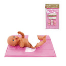 Dollsworld Bath And Changing Mat Set (With: 3 Nappies, Mat, & Lotions)