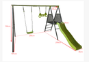 Jungle Gym Swing & Slide Playground Set