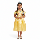 Yellow Princess Costume With Crown, Jewellery & Wand