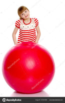 Exercise Yoga Gym Ball Anti Burst - Light Red