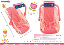 Dollsworld Doll Car Seat Carrier Flower Print