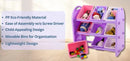 9 Bin Storage Organiser with Heavy Duty Frame - Pastel Colours
