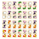 Viga Wooden Dominoes Farm Animals 28-Piece Set, Multicolour