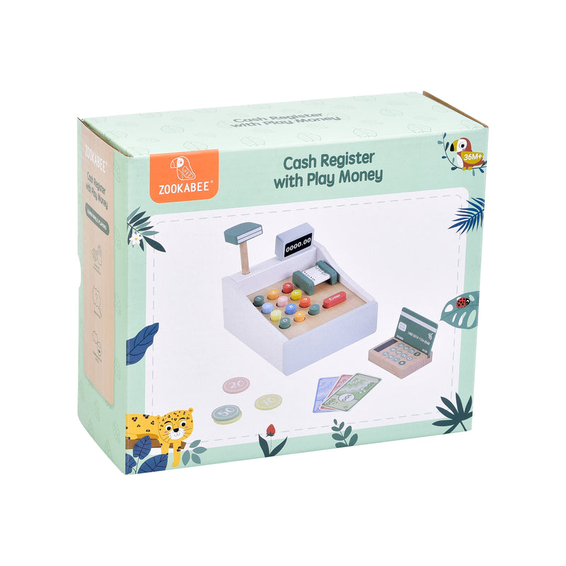 Zookabee Cash Register With Money And Credit Cards