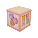 Birch & Bloom Pink 5-in-1 Wooden Activity Cube