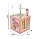 Birch & Bloom Pink 5-in-1 Wooden Activity Cube