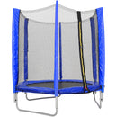 PLAYFREE 8ft 2.44m Trampoline With Steel Frame Enclosure