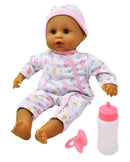 Dollsworld Baby Joy Doll 38cm (15”) – Stork Outfit– Soft Body & Sleeping Eyes