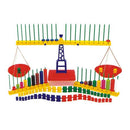 Deluxe Measuring Balance Set (includes: 1xbalance scale, 2xweight trays with various weights, 2xabacus stands with counter beads)