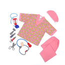 Nurse Role Play Costume Set with Accessories Flower Print