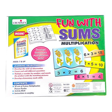 Creatives Fun With Sums - Multiplication Maths Game