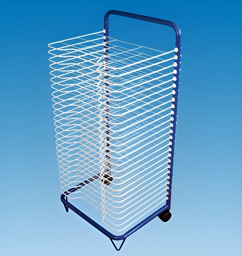 Paint Curing Rack Paint Art Drying Rack on Wheels - 25 Racks (A3 Paper Size)