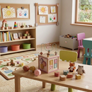 Birch & Bloom Pink 5-in-1 Wooden Activity Cube