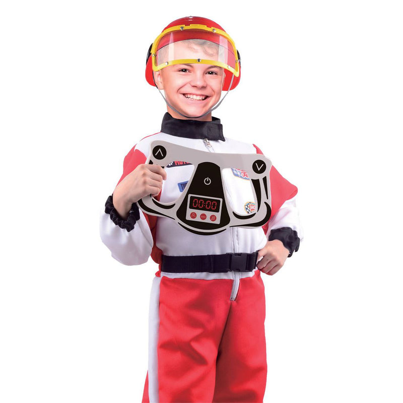 Race Car Driver Dress up Costume With Helmet & Accessories (7683823730843)