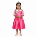 Pink Princess Costume With Crown, Jewellery & Wand