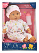 Dollsworld Baby Joy Doll 38cm (15”) – Stork Outfit– Soft Body & Sleeping Eyes
