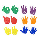 Lacing Hand Counters 120 Pcs With 4 Colours Laces In Plastic Low Square Box