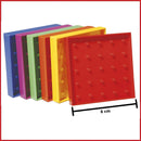 Geometry Geoboard Set - 12,6cm (6 Boards, 144 Rubber Bands)