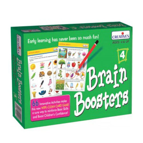 Creatives Flash Cards Brain Boosters 4 Activity Games