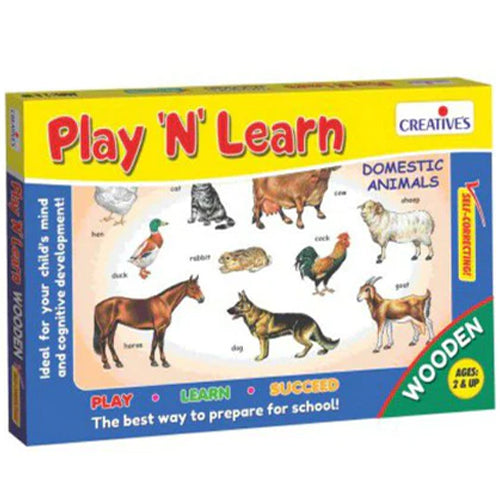 Creatives - Play And Learn - Domestic Animals Puzzle