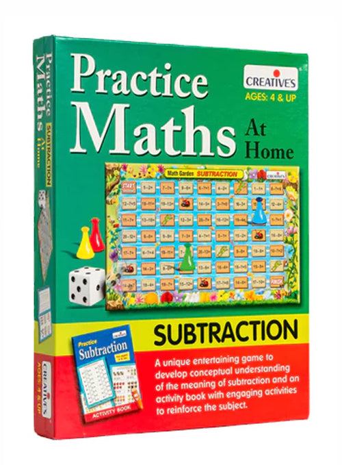 Creatives - Practice Maths At Home - Subtraction