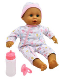 Dollsworld Baby Joy Doll 38cm (15”) – Stork Outfit– Soft Body & Sleeping Eyes