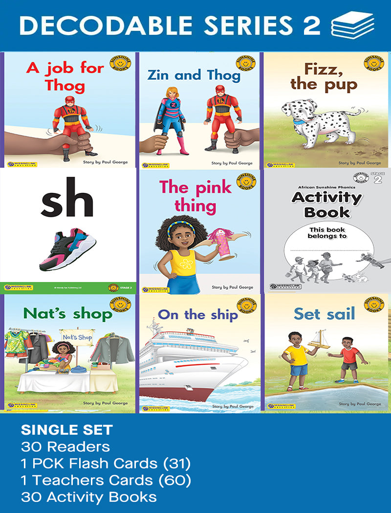 African Sunshine Phonics Stage 2 - Decodable Books Single Set