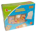 Viga Wooden Dominoes Farm Animals 28-Piece Set, Multicolour