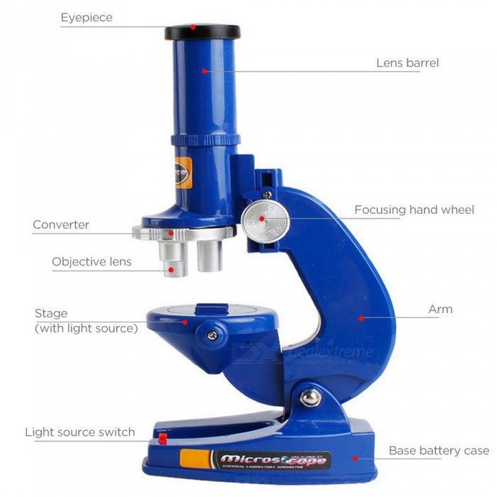 Microscope Refined Chemistry Set 100 x 200 x 450 x Magnification (7159174856859)