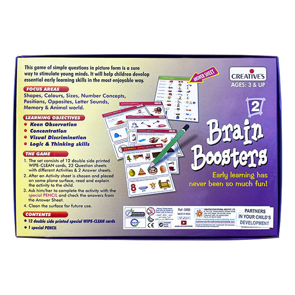 Creatives Flash Cards Brain Boosters 2 Activity Games (7370448568475)