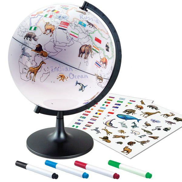 Edu-Science Colour My World Globe with Static Stickers (7160611537051)