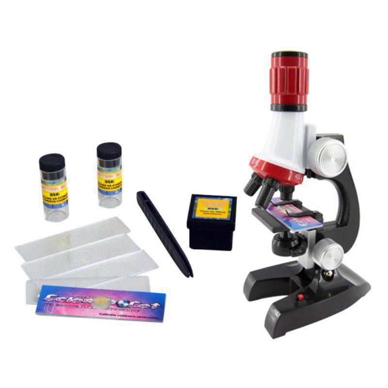 Science Microscope W/Light Set 100 x 400 x 1200 x Magnification (7159148707995)