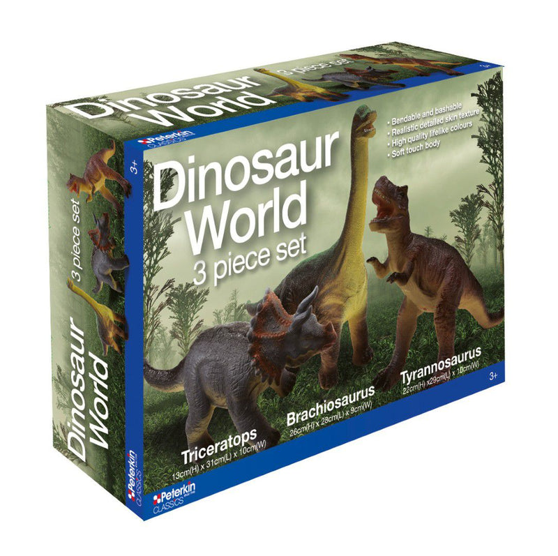 PETERKIN Dinosaur World 3pc - Extra Large - Soft to Touch (7274234642587)