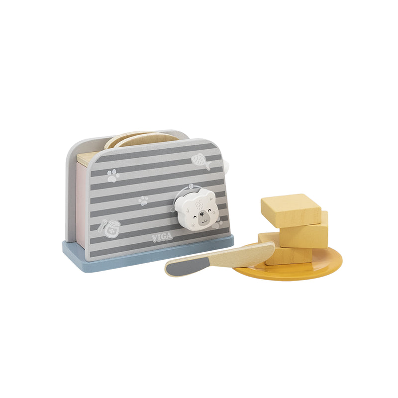 Viga - Toaster Set- Polar B Wooden Toy (7270541426843)