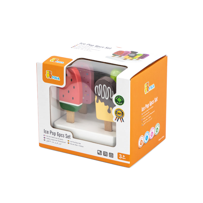 Viga Ice Cream Ice Pops Set 6pc