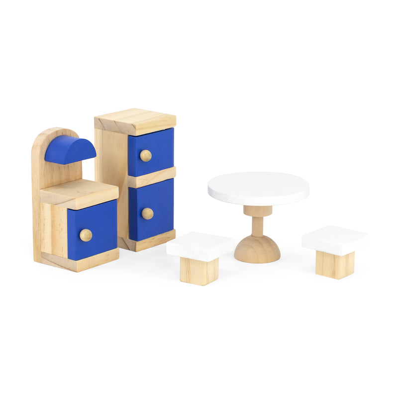 Viga  Three Story Furnished Wooden Dollhouse (7265079034011)