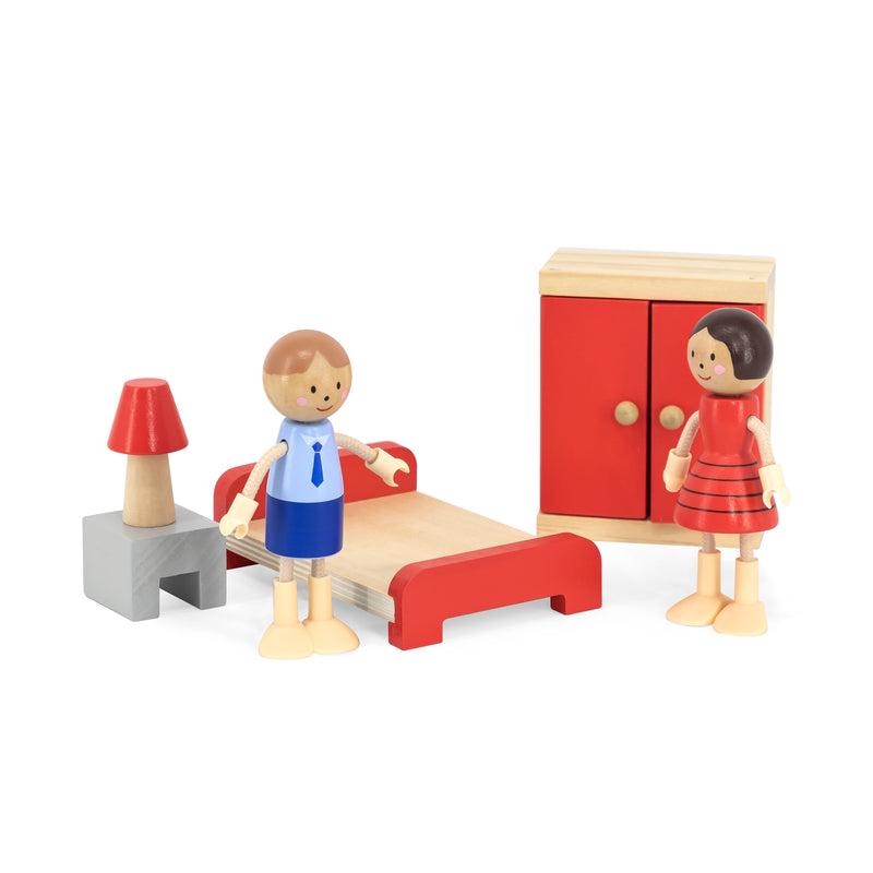 Viga  Three Story Furnished Wooden Dollhouse (7265079034011)