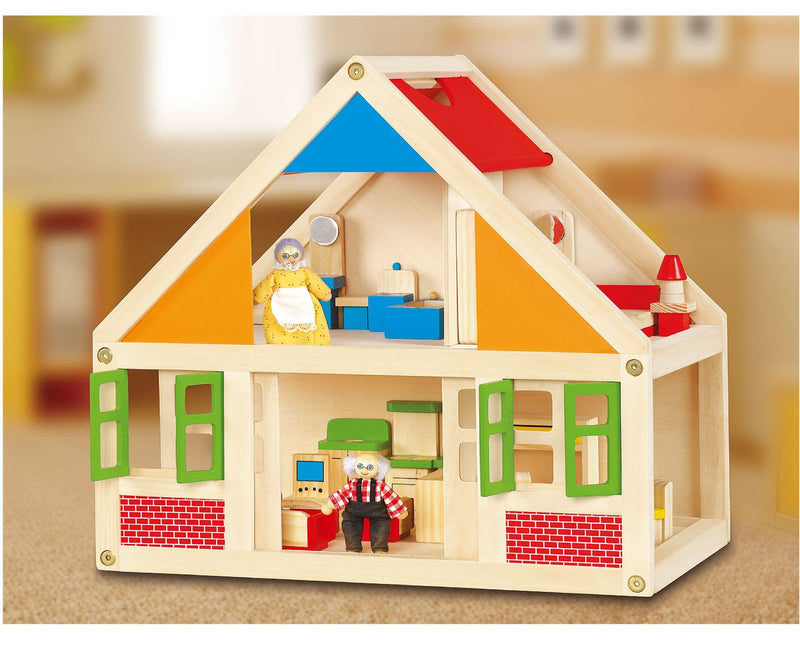 Viga Doll House With Dolls Furniture And Accessories (7030233596059)