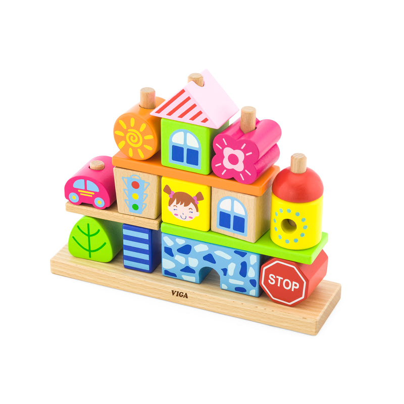 Viga City Stacking Blocks (7030236250267)