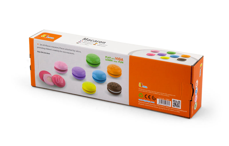 Viga Macaron Play Food Set 8Pc (7030228418715)