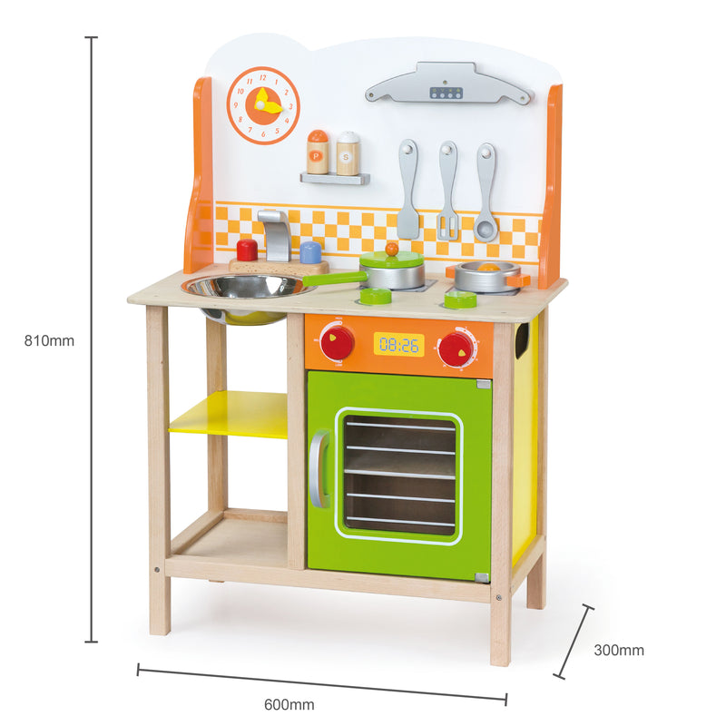 Viga Fantastic Wooden Toy Kitchen W/Accessories (7030232514715)