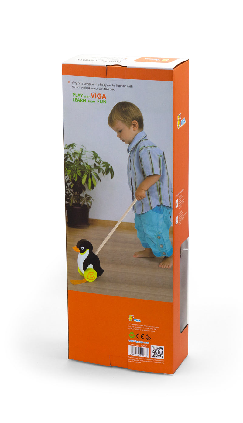 Viga Push Toy - Penguin